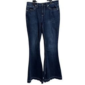 Shyanne Embroidered Pocket western Flared Jeans size 31